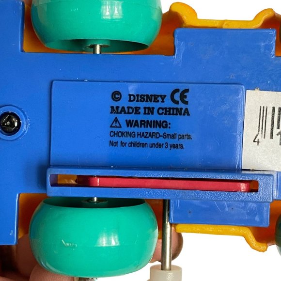 Disney Mickey Mouse Yellow Racer Car Windup Toy - Picture 10 of 13